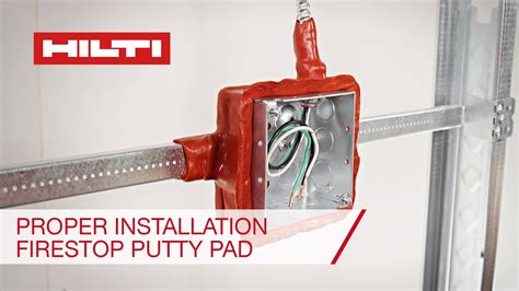 fire rated plastic electrical boxes|hilti fire putty.